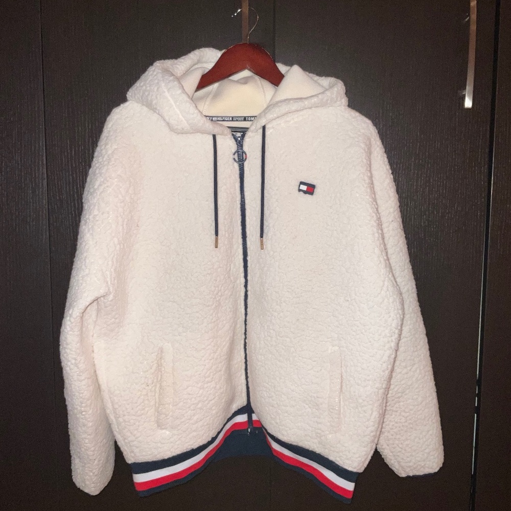XL Tommy Hilfiger White Fleece